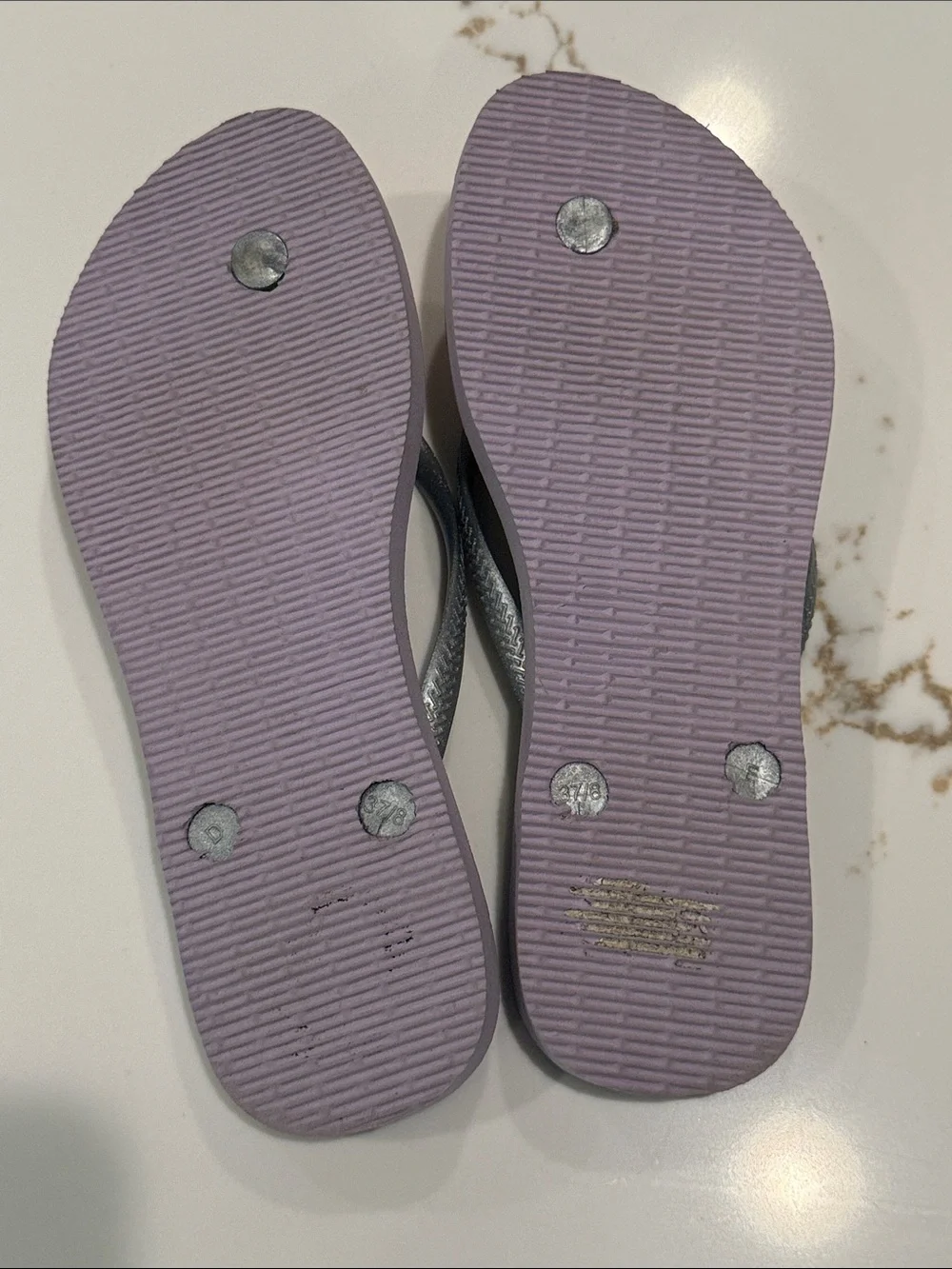 Havaianas Women's Purple with Orange & Pink Graphic Flip Flops